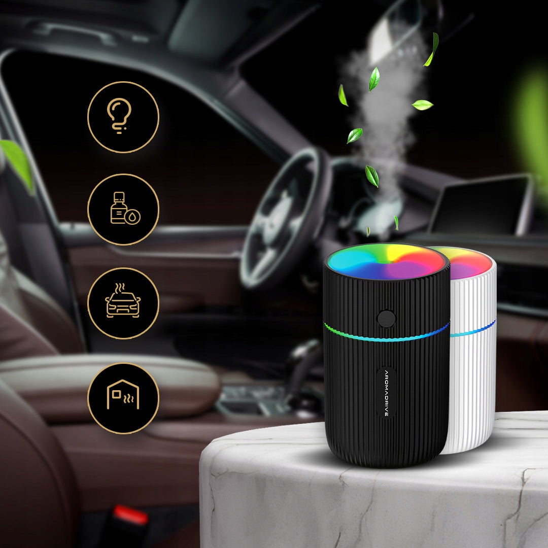 Diffuseur USB LED – Parfum et humidificateur pour voiture