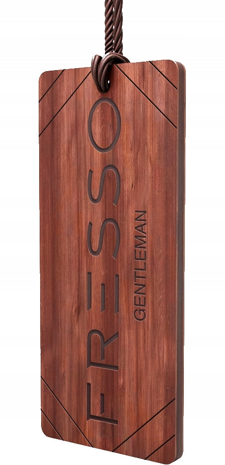 Fresso Gentleman – Parfum voiture suspension en bois