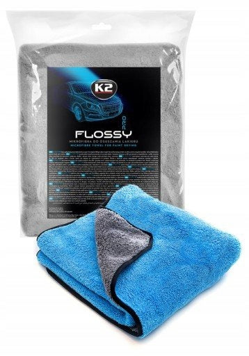 K2 Flossy 90x60 cm – Serviette de séchage pour carrosserie 800 g/m²