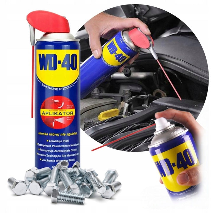 WD-40 450 ml – Lubrifiant et nettoyant multifonction avec applicateur