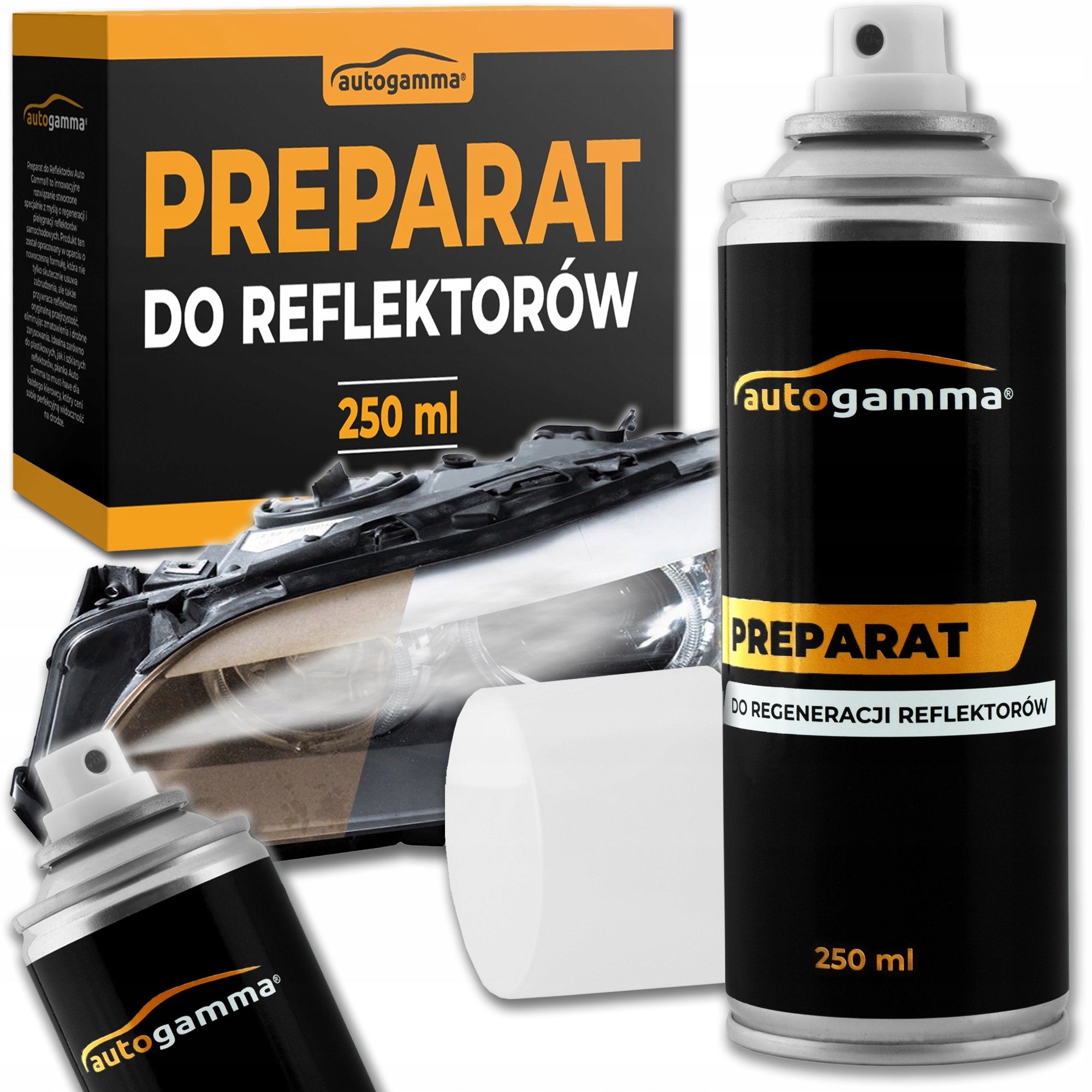 Nettoyant et protecteur pour phares Auto Gamma – 250 ml