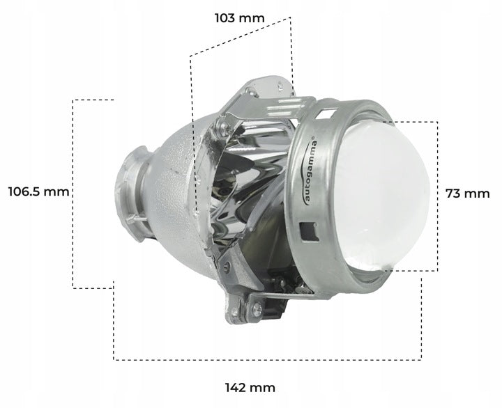 Lentilles de phares Bi-Xenon Evox-R 3.0’’ – Génération 2.0 (D1S/D2S/D3S) – NEUF